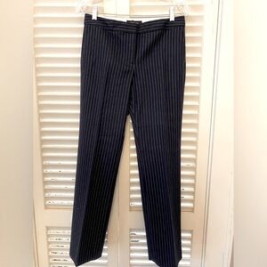 Talbots Navy Pinstripe Trousers 2P